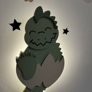 DINO LAMPKA LED - DekoDrewno