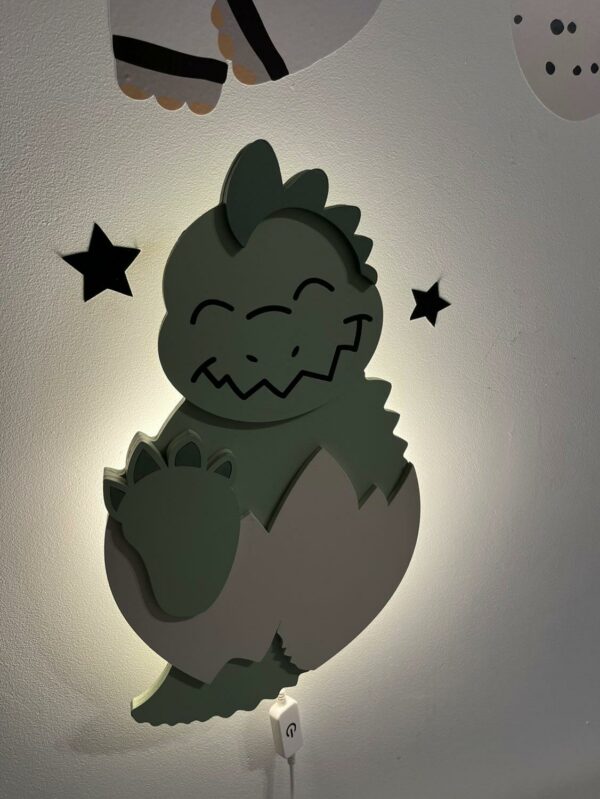 DINO LAMPKA LED - DekoDrewno
