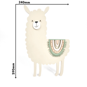 DAMA LAMA LAMPKA LED - DekoDrewno