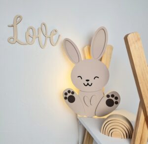 KRÓLIK LAMPKA LED - DekoDrewno