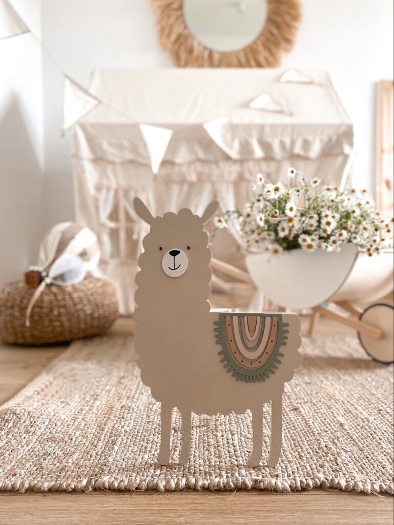 DAMA LAMA LAMPKA LED - DekoDrewno