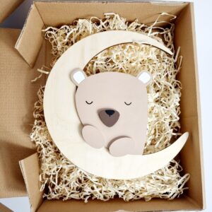 MIŚ MICHAŁ LAMPKA LED - DekoDrewno