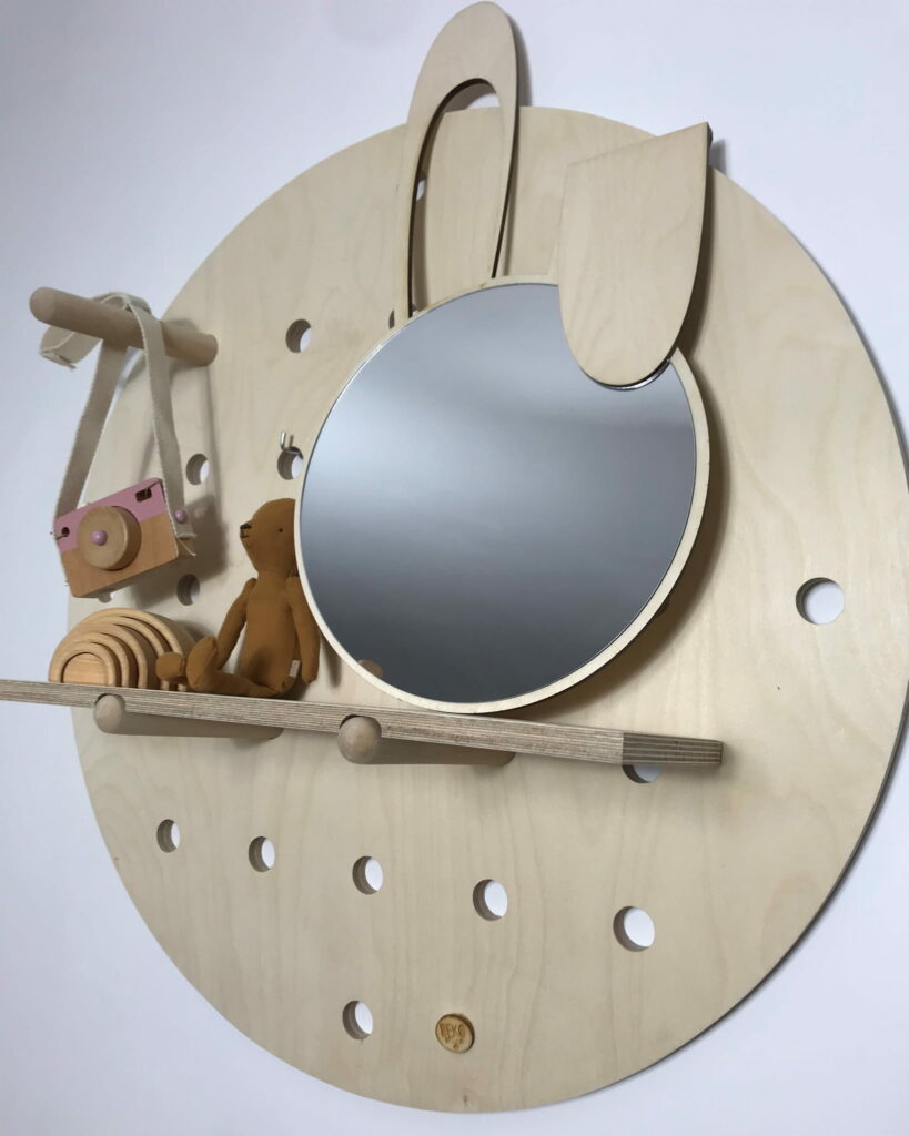 LUSTRO KRÓLIK PEGBOARD - DekoDrewno