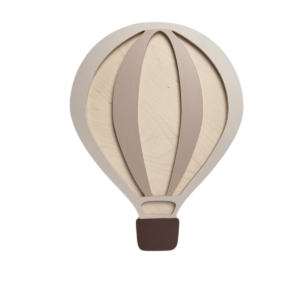 Ręcznie robione lampki nocne z naturalnego drewna DekoDrewno Balon Bartolo