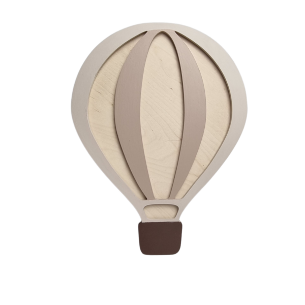 Ręcznie robione lampki nocne z naturalnego drewna DekoDrewno Balon Bartolo
