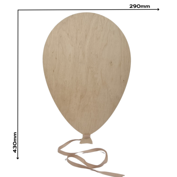 Lampka LED Balon - beżowa wstążka
