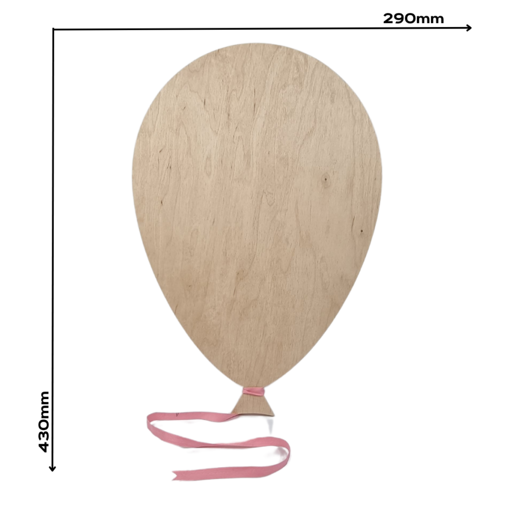 Lampka LED Balon - różowa wstążka