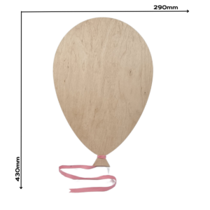 Lampka LED Balon - różowa wstążka