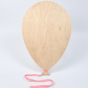 Lampka LED Balon - różowa wstążka