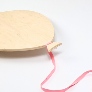 Lampka LED Balon - różowa wstążka