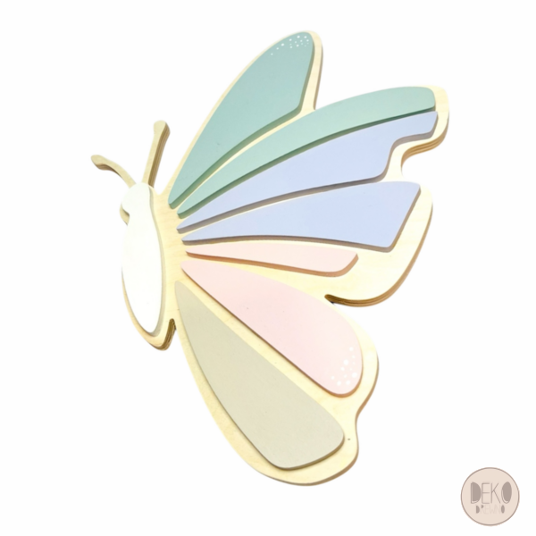 Pastelowa lampka LED w kształcie motyla 3