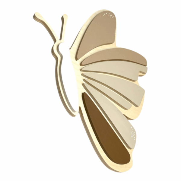 Lampka  LED Motyl Brąz