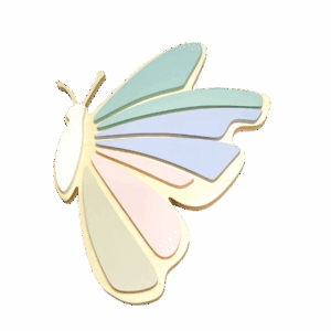 Pastelowa lampka LED w kształcie motyla 2