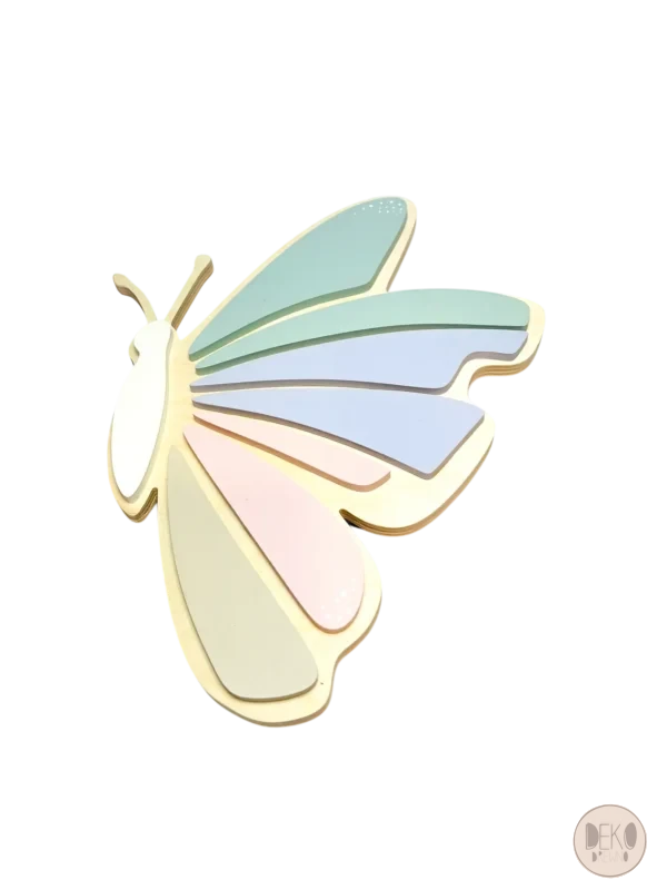 Pastelowa lampka LED w kształcie motyla 2