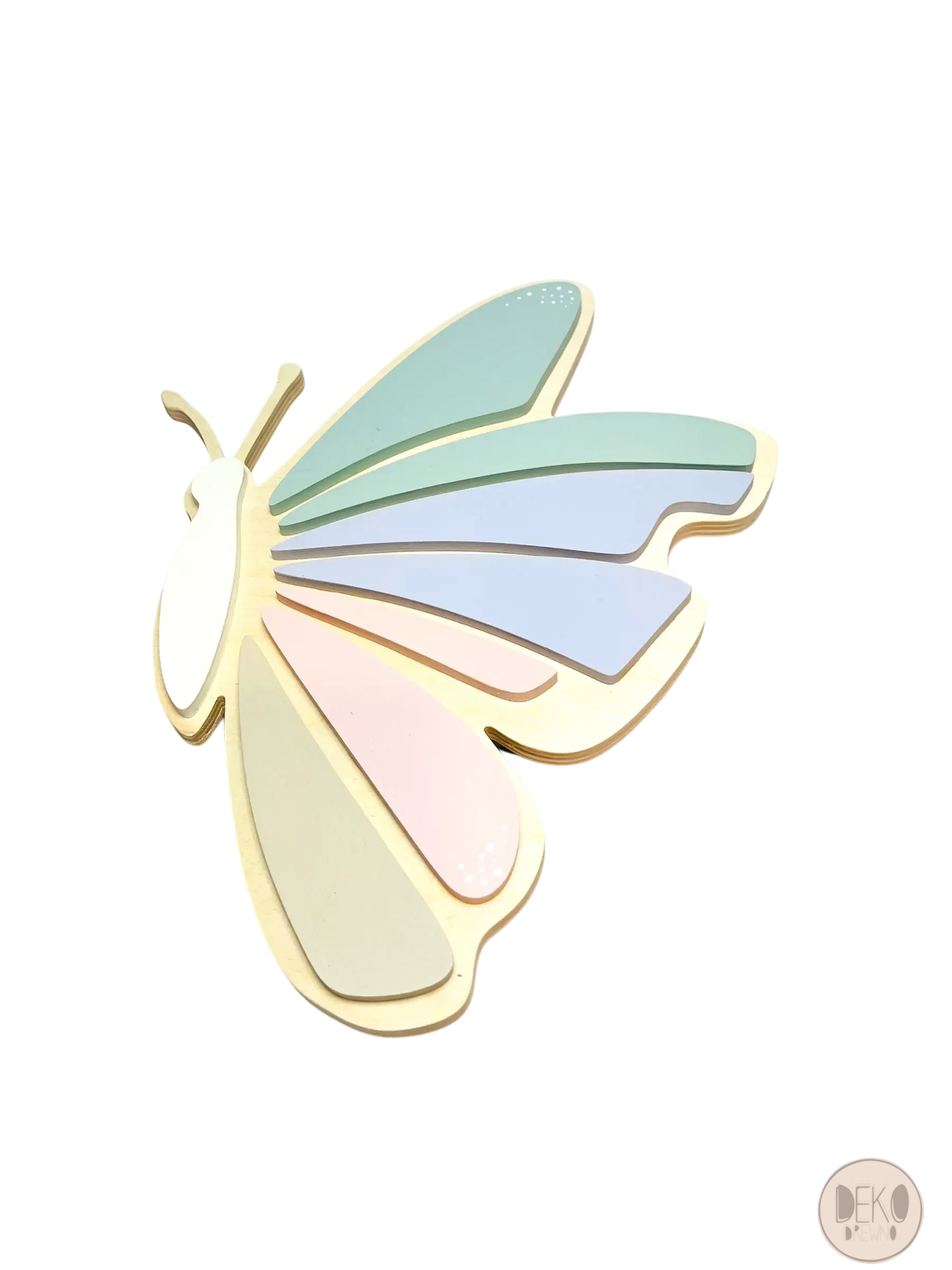 Pastelowa lampka LED w kształcie motyla 2