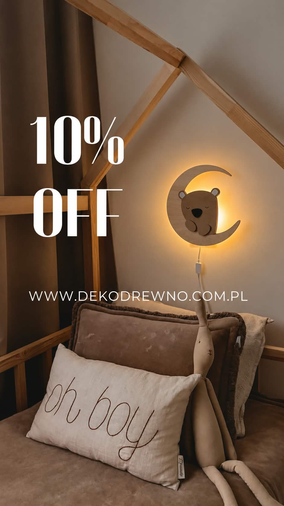 Pionowy baner długi jesienna promocja